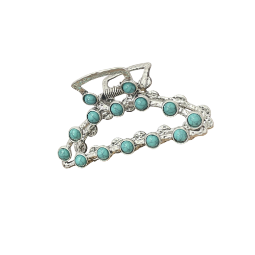 Artistic Retro Turquoise Classic Women's Back Head Hair Claw