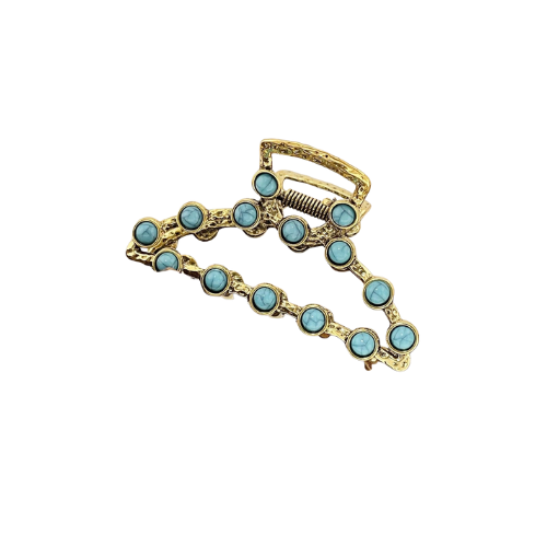 Artistic Retro Turquoise Classic Women's Back Head Hair Claw